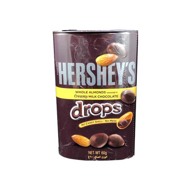 هرشیز فلزی دراپ بیضی بادام 60 گرمی Hersheys Drops